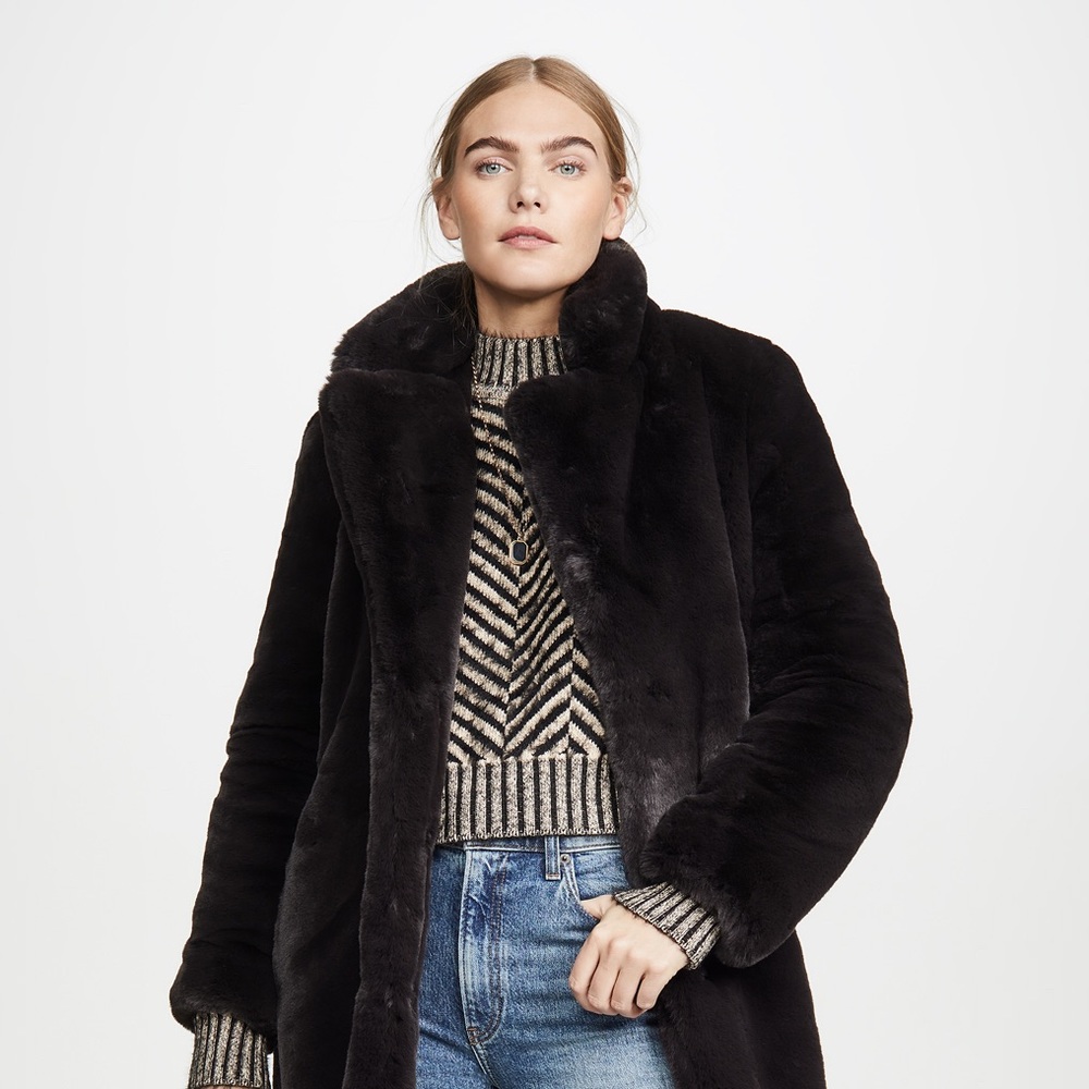 APPARIS Siena Faux Fur coat size Medium